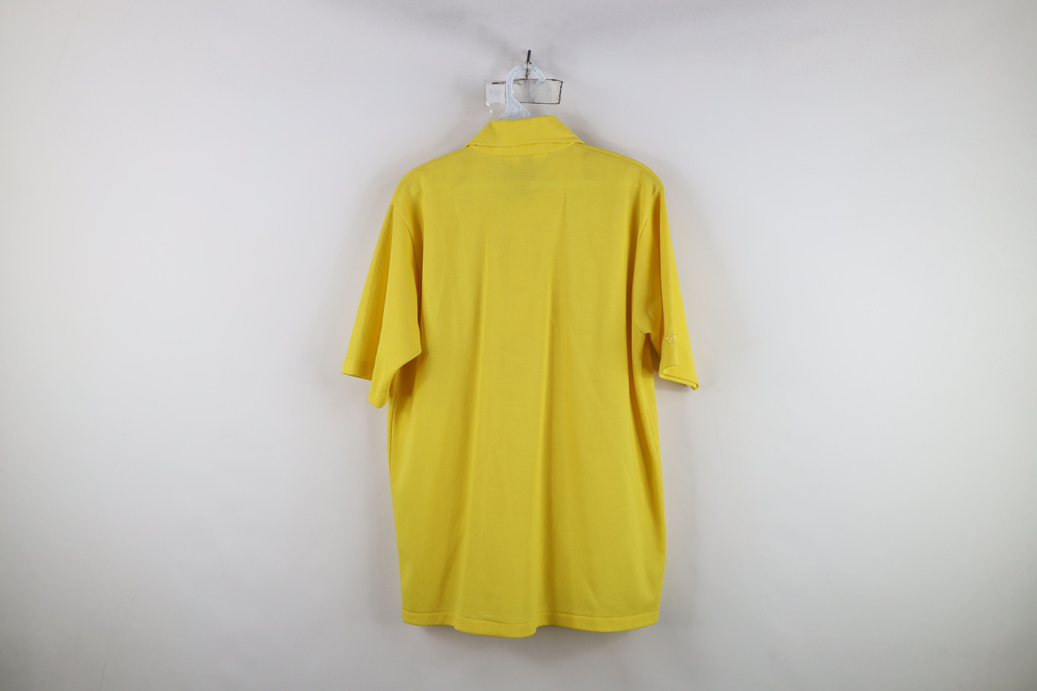 Vintage Vintage 70s Streetwear Collar Knit Polo Shirt Yellow USA Size US L / EU 52-54 / 3 - 12 Thumbnail