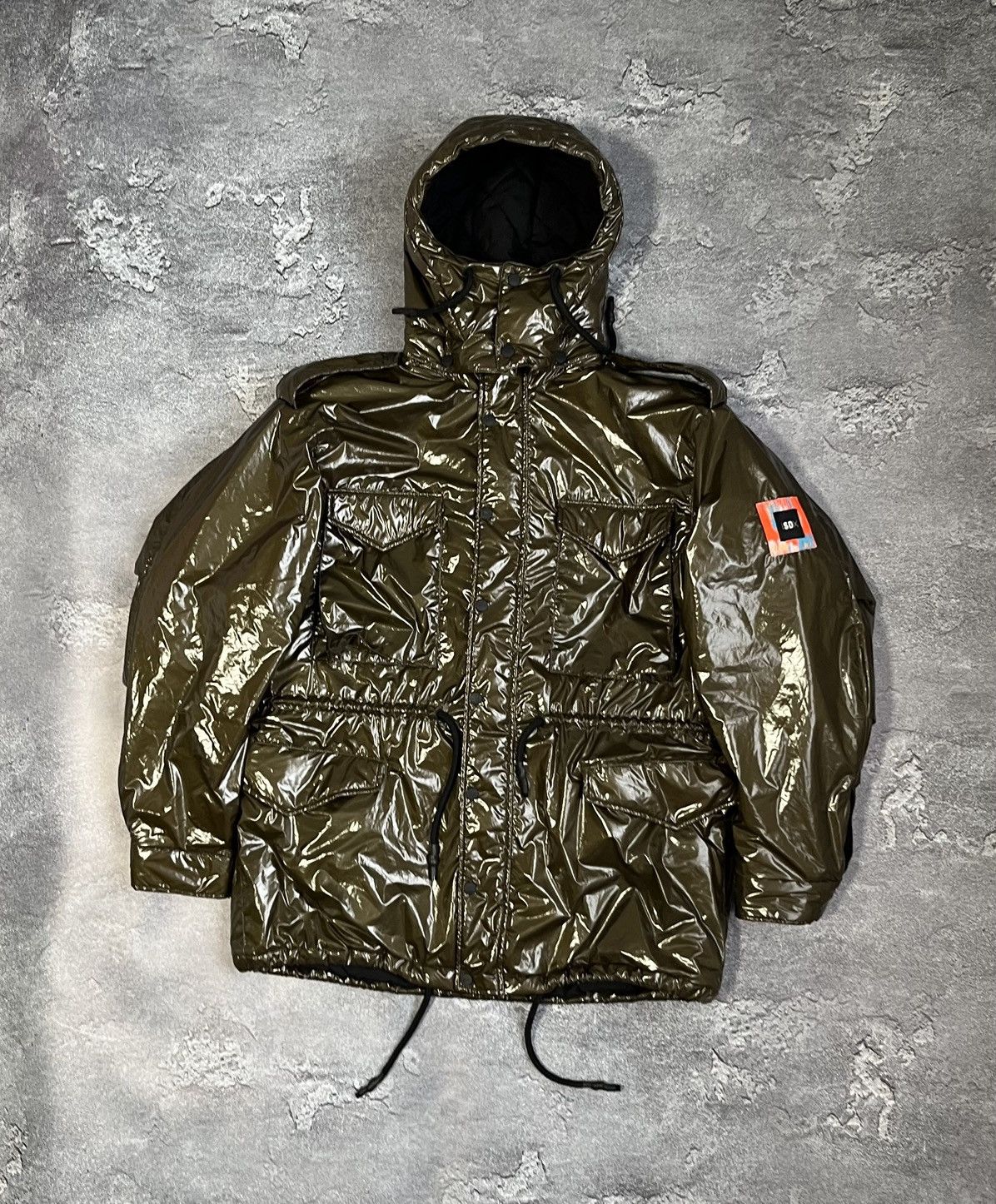 Superdry Limited Edition SDX Unisex M65 High Shine Jacket RRP 315$ Size US M / EU 48-50 / 2 - 4 Thumbnail