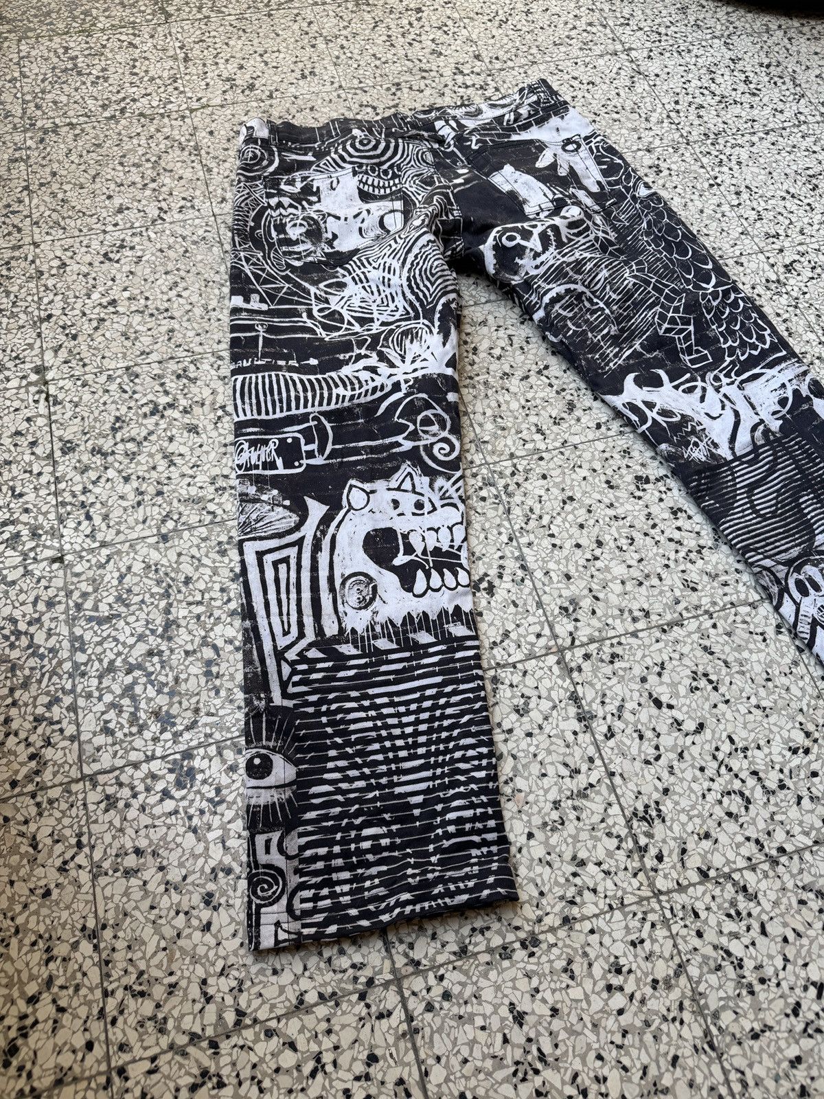 Jean Paul Gaultier Rare Jean Paul Gaultier Art Print All-Over Stretch Set Size XL / US 12-14 / IT 48-50 - 11 Thumbnail