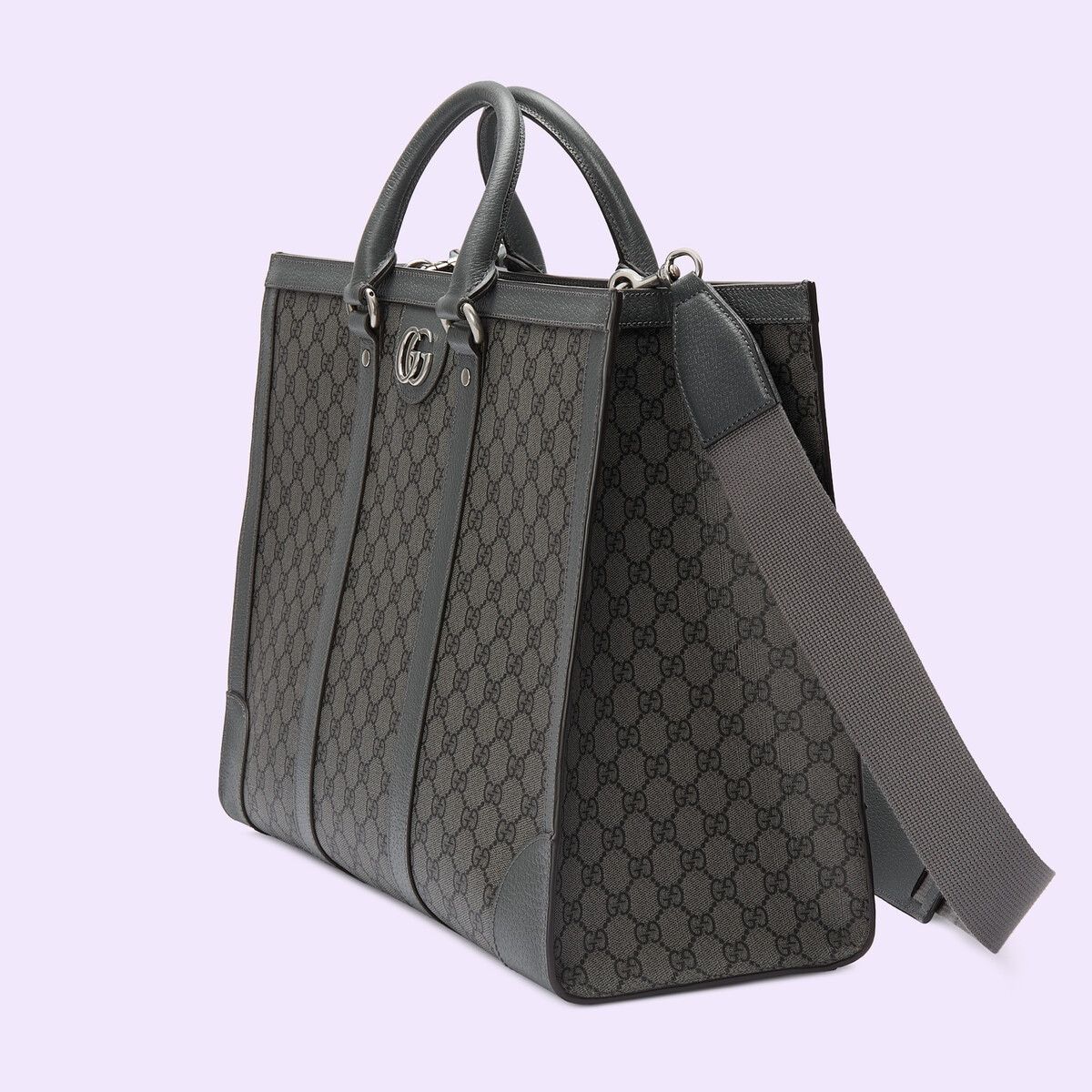 Gucci o1s1wg110225 Size:OS / Ophidia Large Tote Bag in Grey/Black Size ONE SIZE - 2 Thumbnail