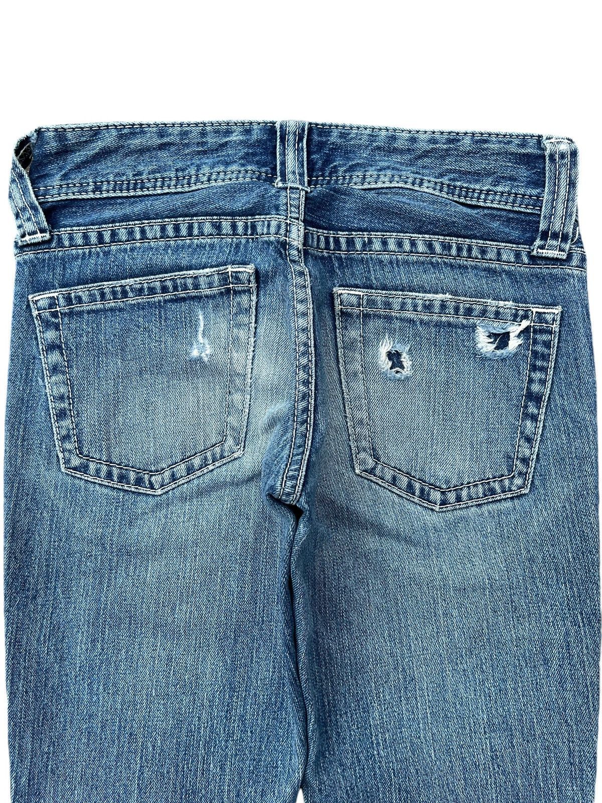 Japanese Brand × Jun Takahashi × Uniqlo Vintage Japanese Brand Uniqlo Distressed Grunge Flare Jeans Size 26" / US 2 / IT 38 - 4 Thumbnail