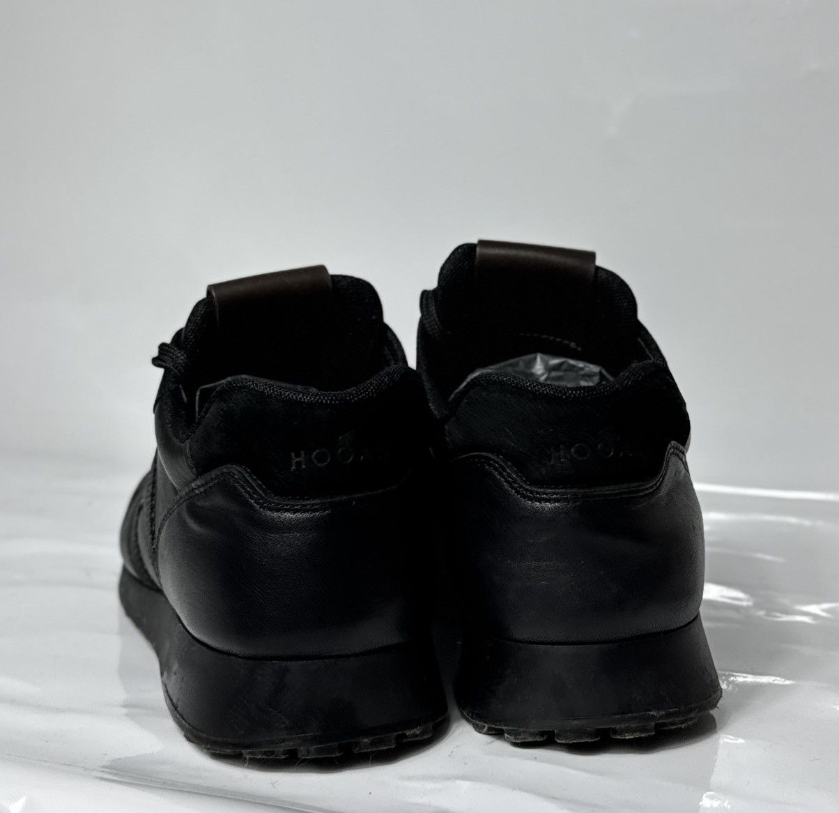 Hogan Hogan Black Leather Casual Sneakers Size 6 26 CM Size US 6 / EU 39 - 7 Thumbnail