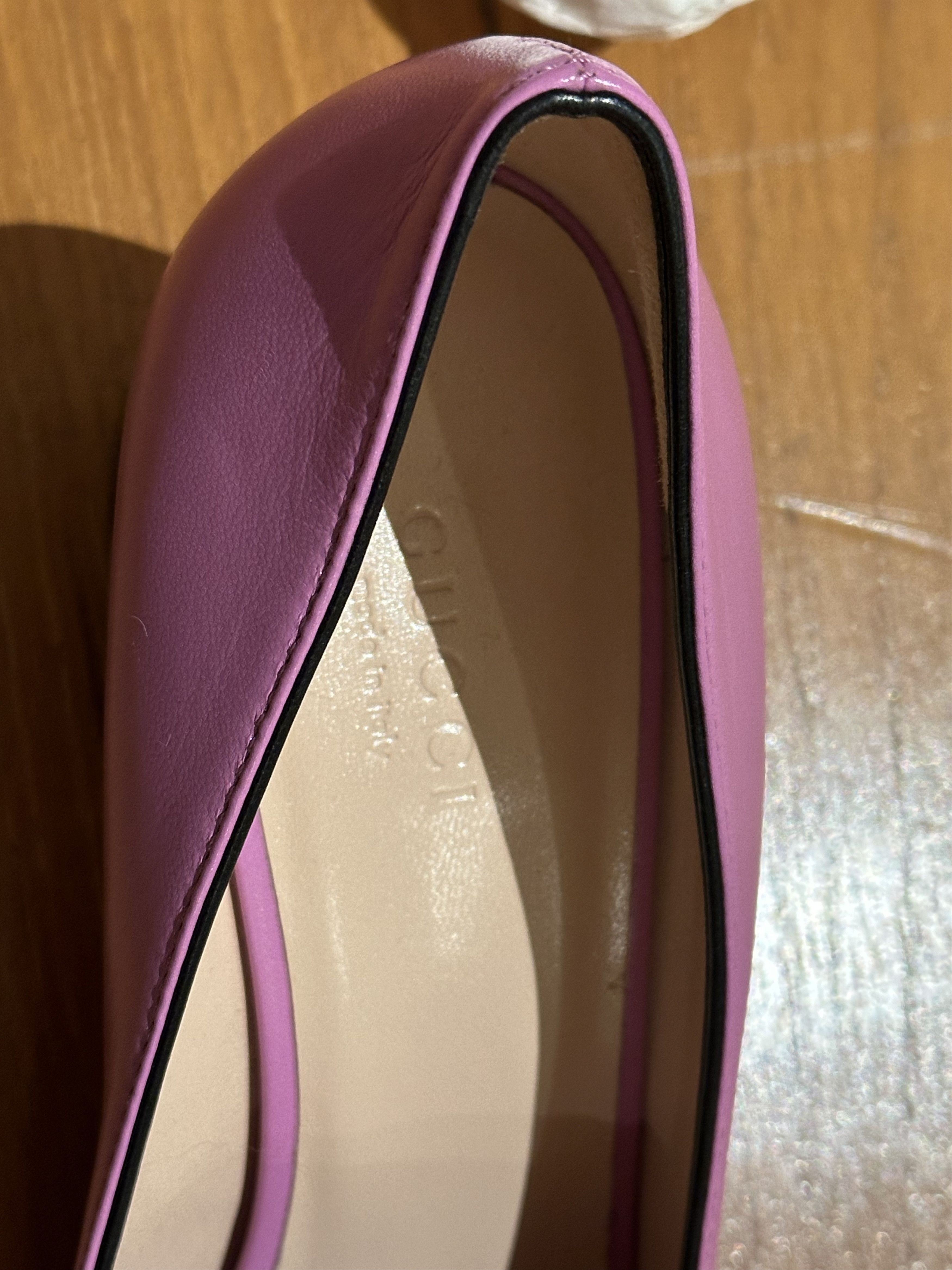 Gucci GUCCI leather GG Marmont Fringe Loafer Pumps Size US 6.5 / IT 36.5 - 4 Thumbnail