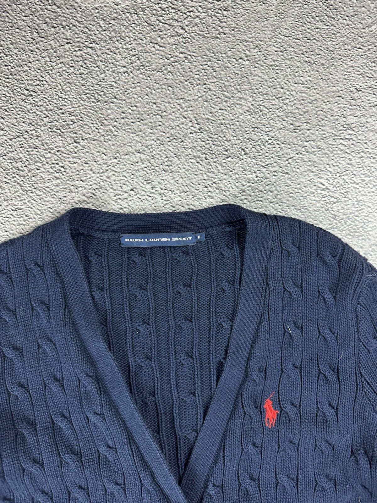 Polo Ralph Lauren Polo Ralph Lauren Woman’s Cable Knit Striped Cardigan 00s Size M / US 6-8 / IT 42-44 - 5 Thumbnail