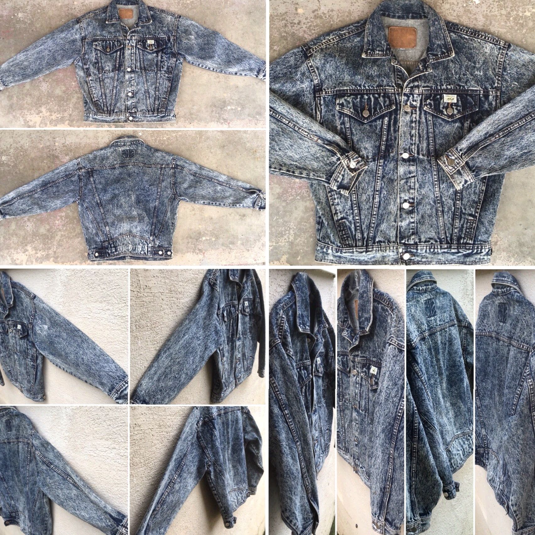 Denime VINTAGE Hoko Jeans Jacket Hoko New York Denim M 1980s 80s Size US 31 - 3 Thumbnail