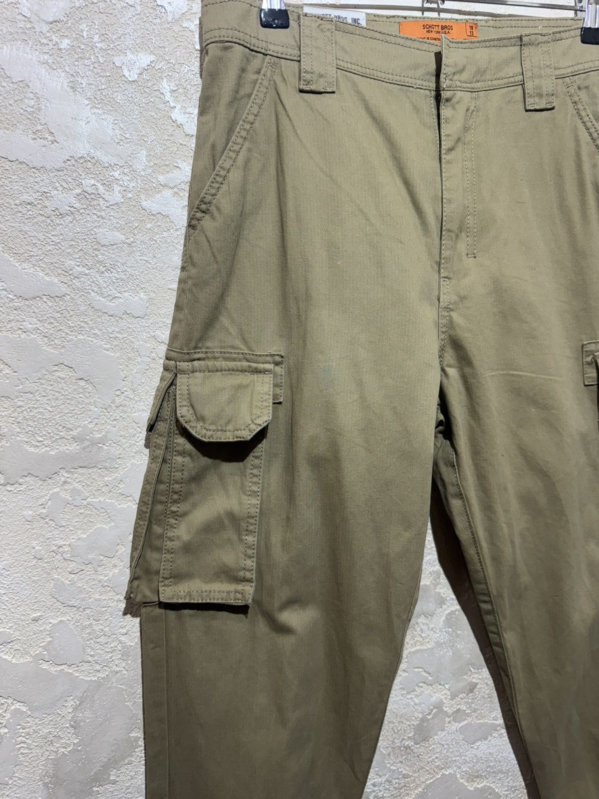 Schott Schott Cargo Pants Vintage Logo Packet Avant Garde Military Size US 28 / EU 44 - 3 Thumbnail
