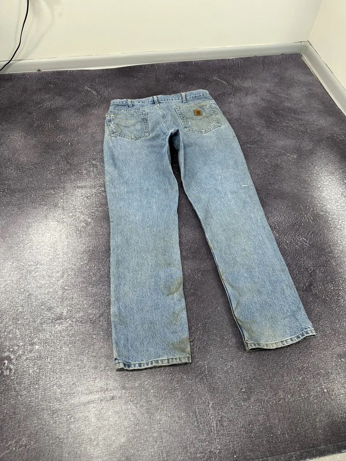 Carhartt × Vintage Vintage Carhartt Traditional Fit Blue Denim Work Hype Jeans Size US 34 / EU 50 - 3 Thumbnail