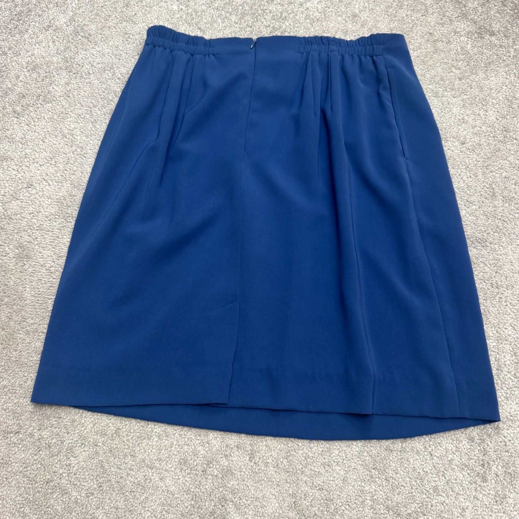 Vintage VINTAGE Rena Rowan 2Pc Set Jacket Skirt Womens 14P Blue 90s Classic How to Size 36" / US 14 / IT 50 - 4 Thumbnail