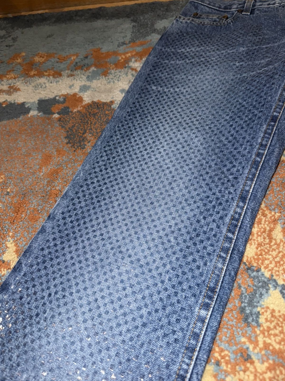 Just Cavalli Archive Roberto Cavalli Vintage Y2K Scale Full print Jeans Size 28" / US 6 / IT 42 - 3 Thumbnail