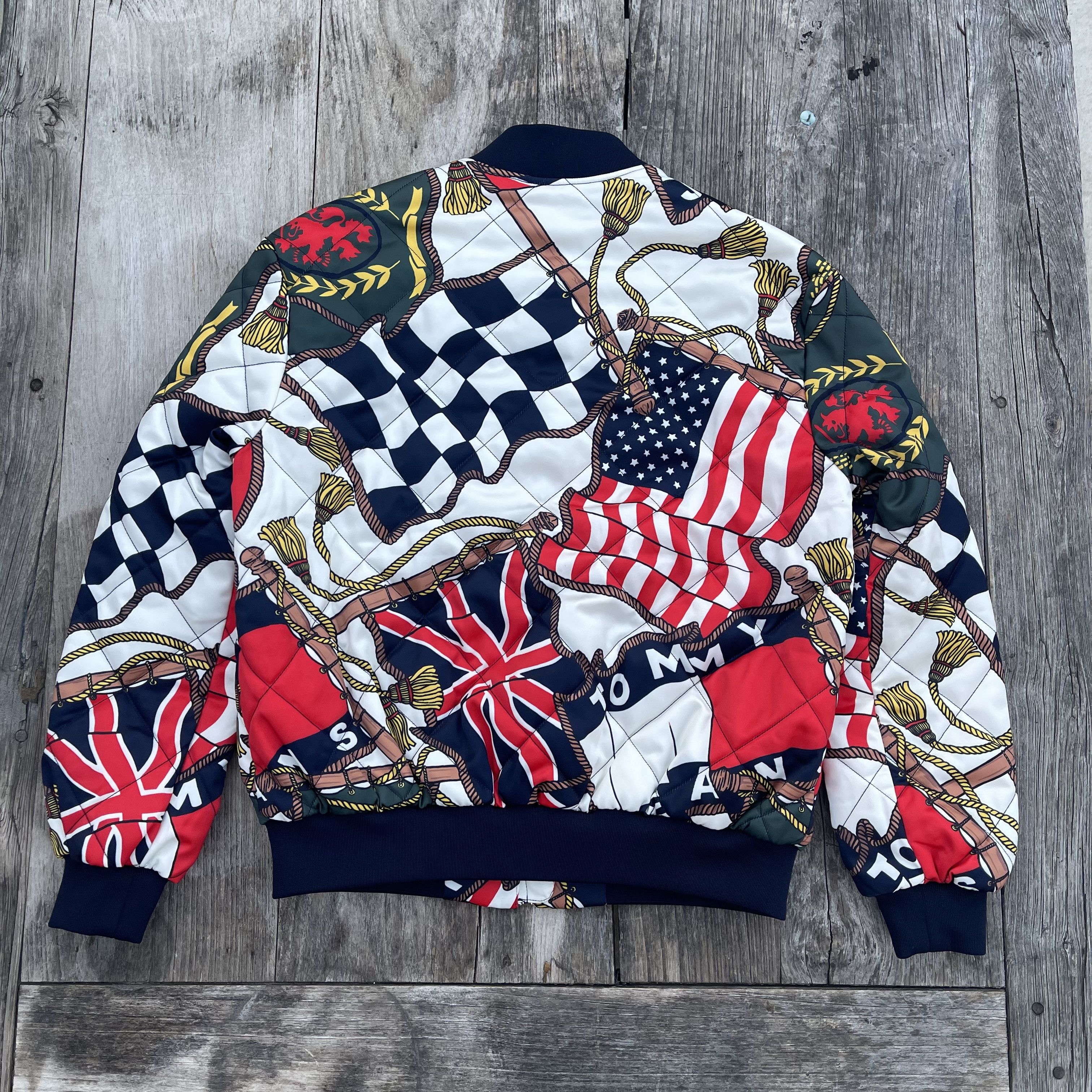 Tommy Jeans 2017 Tommy Jeans Flags Quilted Bomber Jacket Size US M / EU 48-50 / 2 - 2 Thumbnail