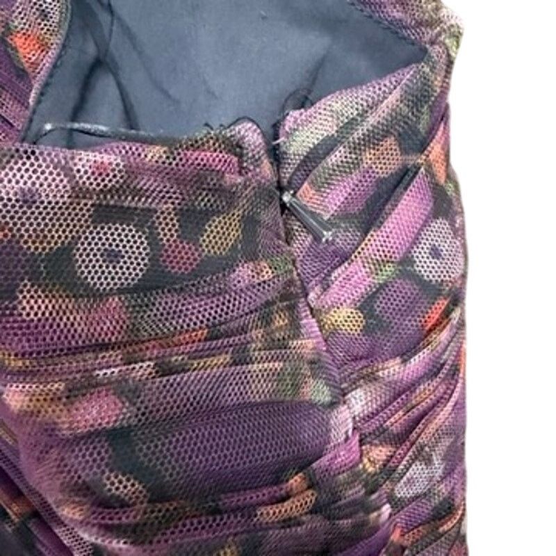 Hutch Hutch Tiered Floral Xala Dress in Purple Multi, Size US 12 Size XL / US 12-14 / IT 48-50 - 7 Thumbnail