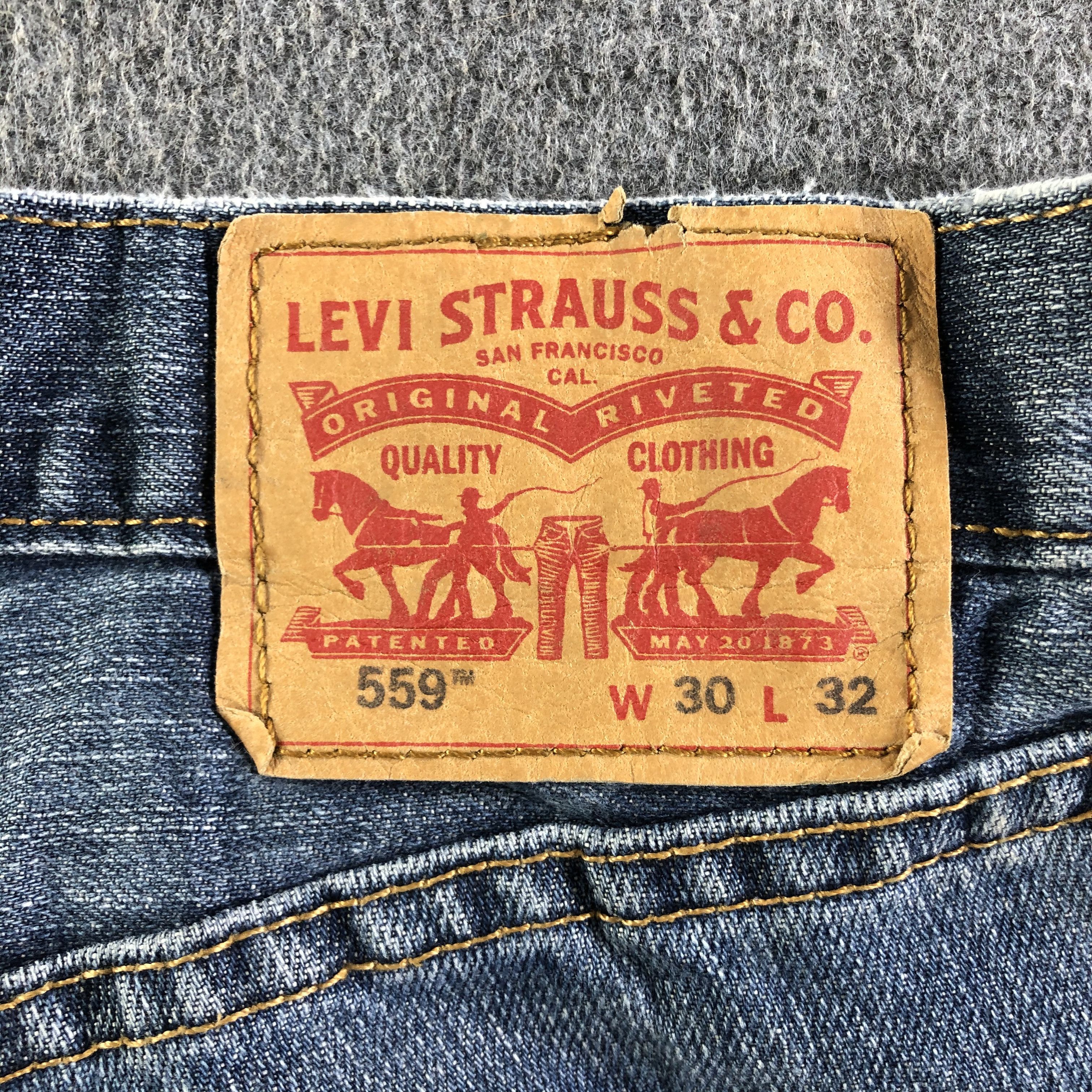 Levi's Vintage Blue Wash Levis 559 Jeans-J4522 Size US 31 - 5 Thumbnail