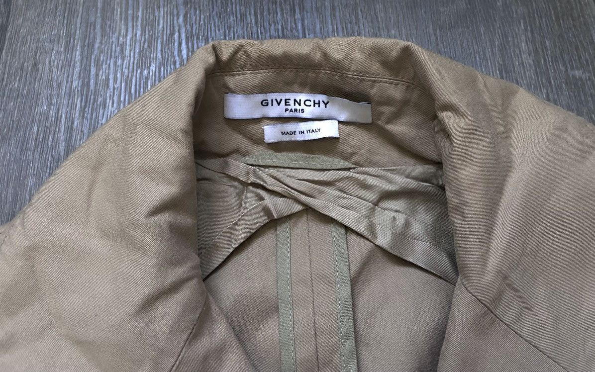 Givenchy Womens Givenchy Paris Beige Trench Coat Jacket Double Breast Size M / US 6-8 / IT 42-44 - 12 Thumbnail