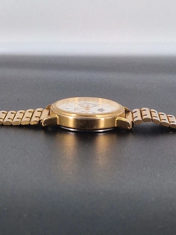 Other Vintage Speidel Moonphase Gold Quartz Watch Swiss Movement Size 36 - 9 Thumbnail