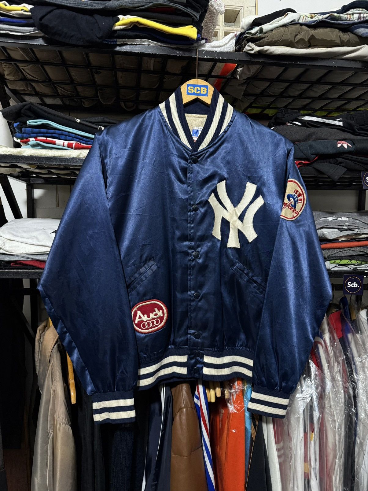 New York Yankees Vintage 80s 90s new york yankees felco satin varsity Size US S / EU 44-46 / 1 - 3 Thumbnail