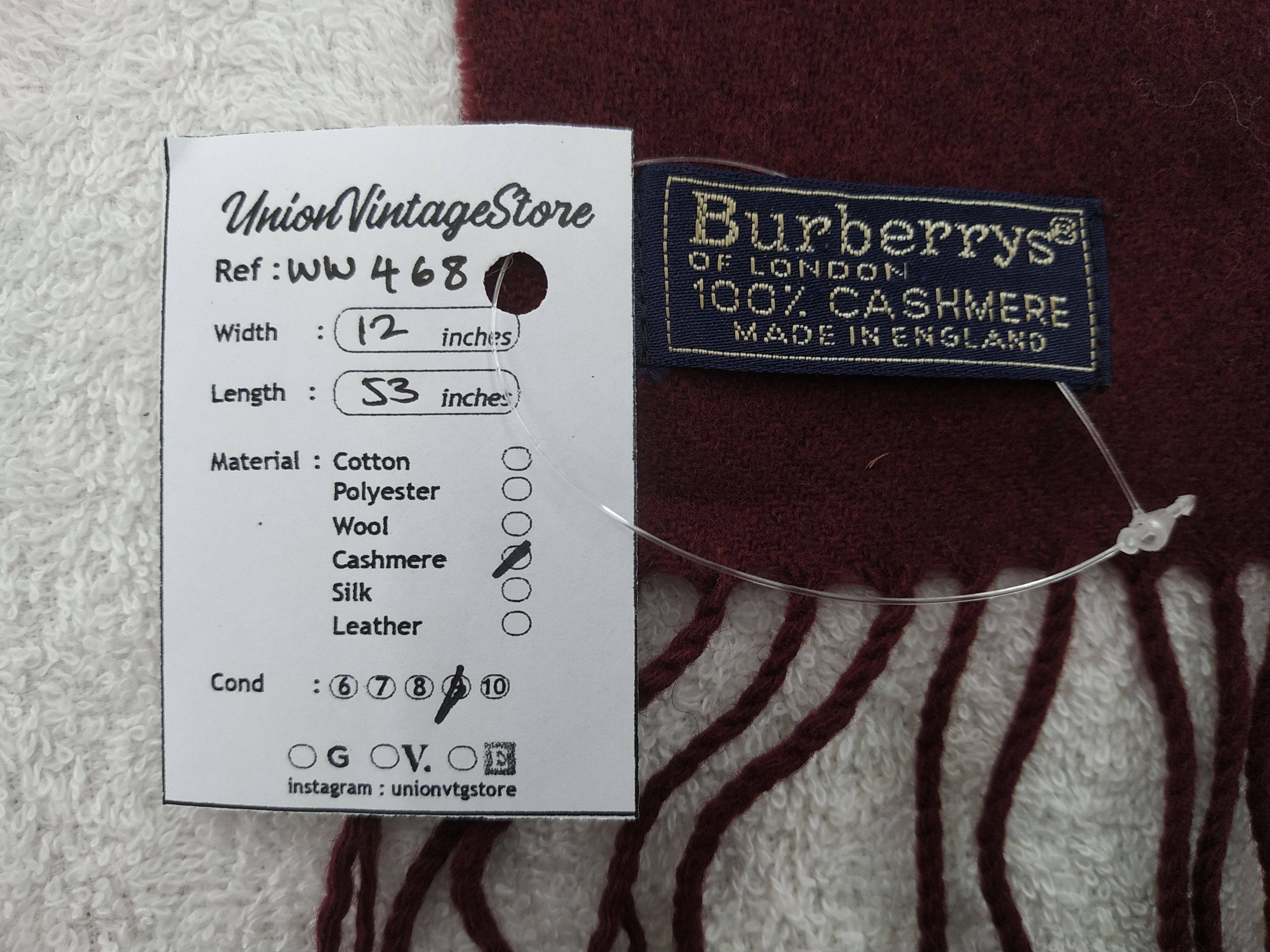 Burberry × Vintage Burberry Scarf / Muffler / Neckwear - WW468 Size ONE SIZE - 7 Thumbnail