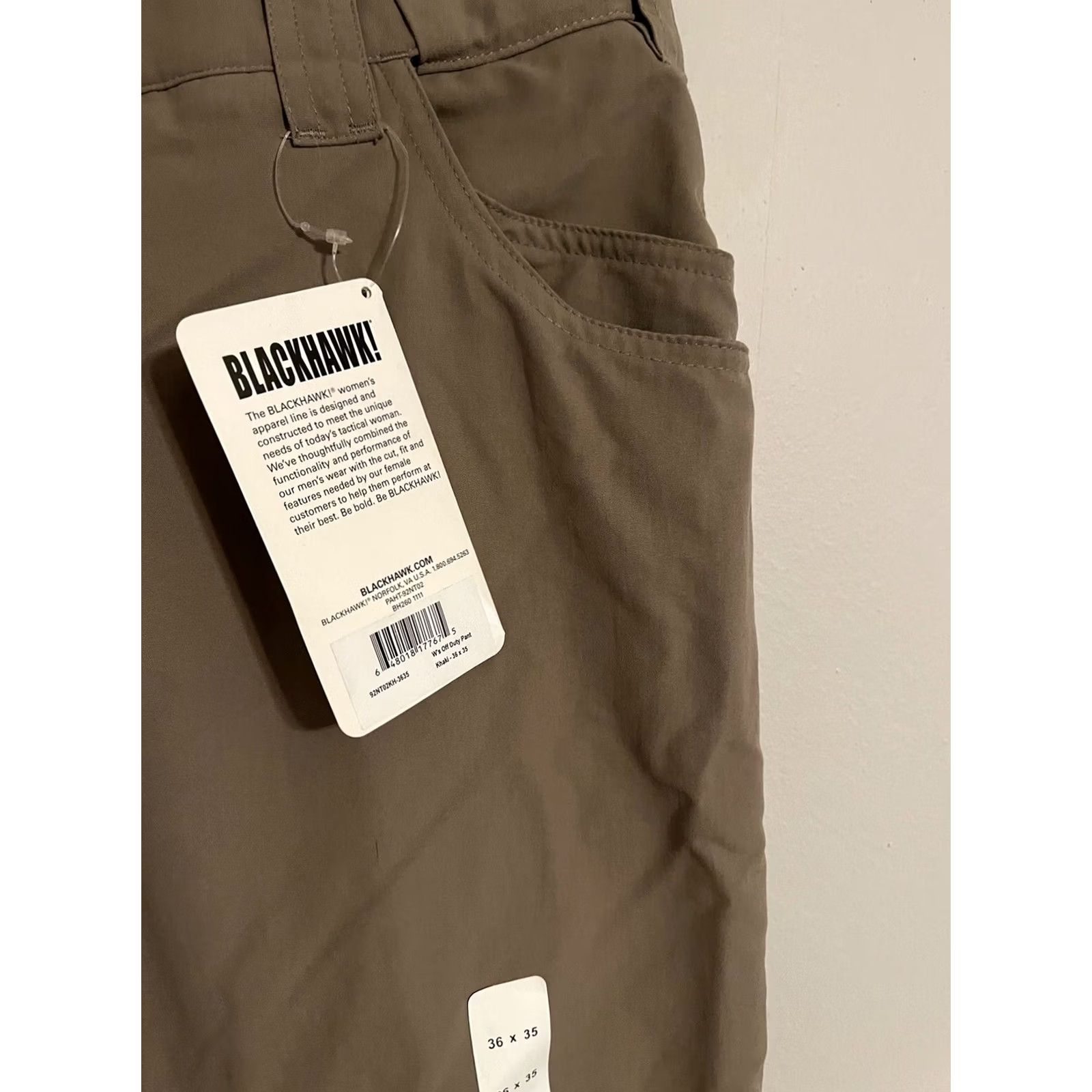 Vintage BLACKHAWK! Women's Beige Khaki Nylon Police Pants 36x35 Size 25" / US 0 / IT 36 - 2 Thumbnail