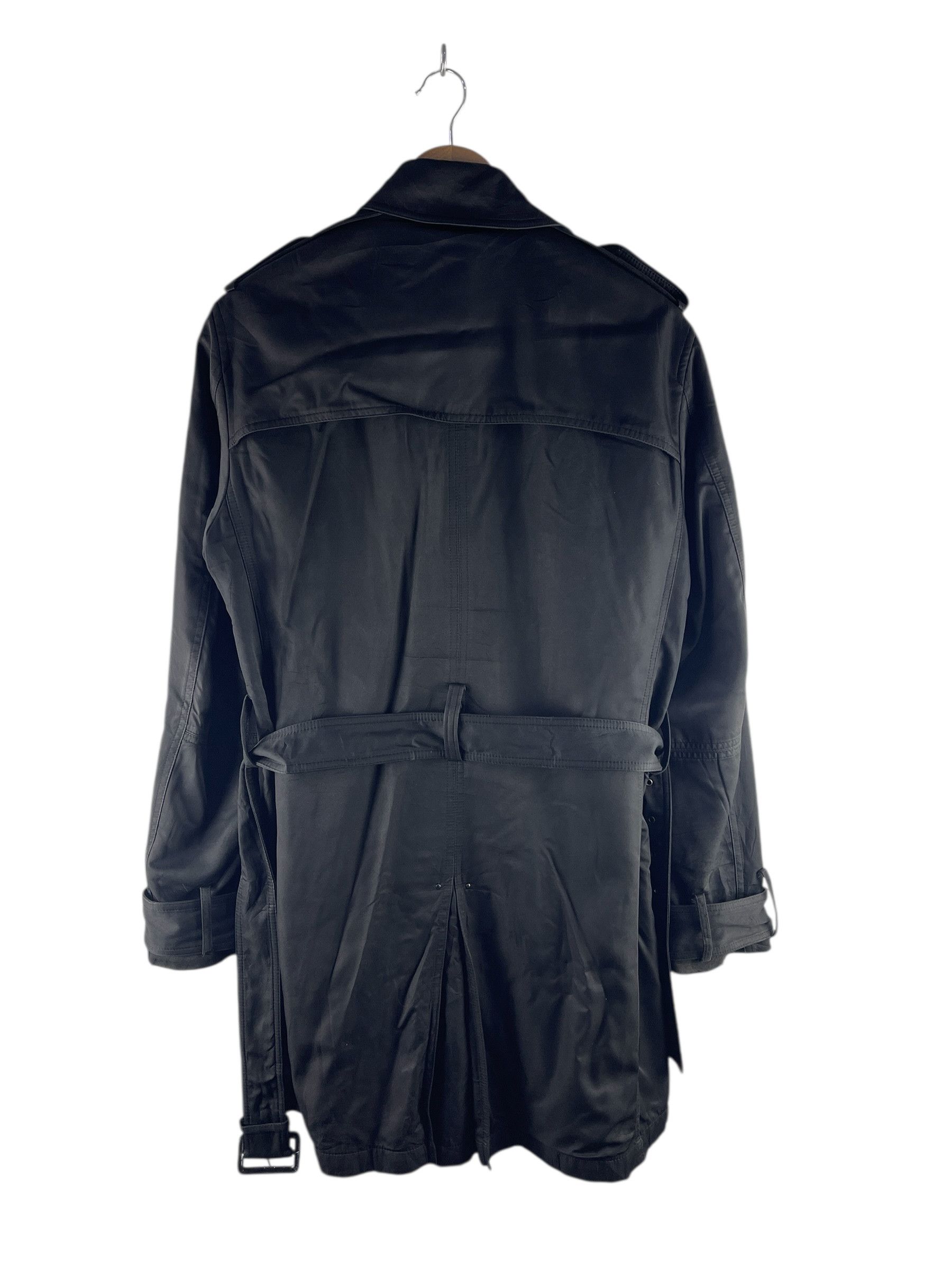 semanticdesign Semanticdesign Black Double-Breasted Trench Coat Jacket Size US M / EU 48-50 / 2 - 2 Thumbnail