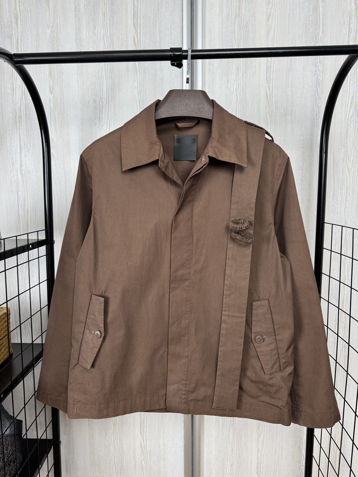 Craig Green Craig Green SS17 Asymmetrical Work Jacket Brown Size US S / EU 44-46 / 1 - 2 Thumbnail