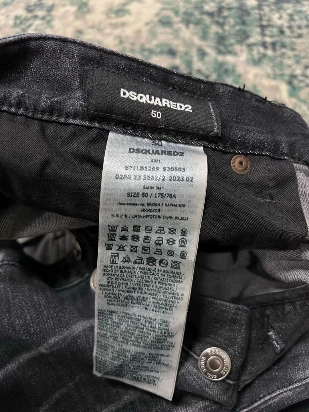 Dsquared2 Dsquared2 SKATER 9 slim black gray patched jeans Size US 34 / EU 50 - 8 Thumbnail