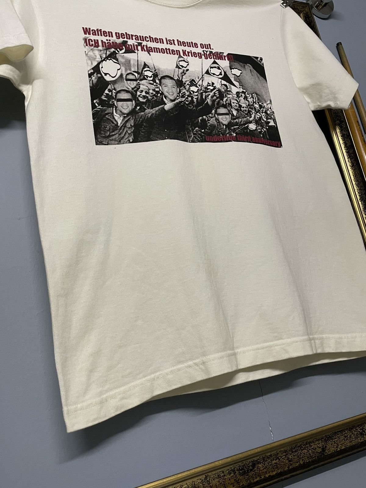 Vintage Vintage Japan Designer Vortell War With Kiamots Arabic Tee Size US S / EU 44-46 / 1 - 5 Thumbnail