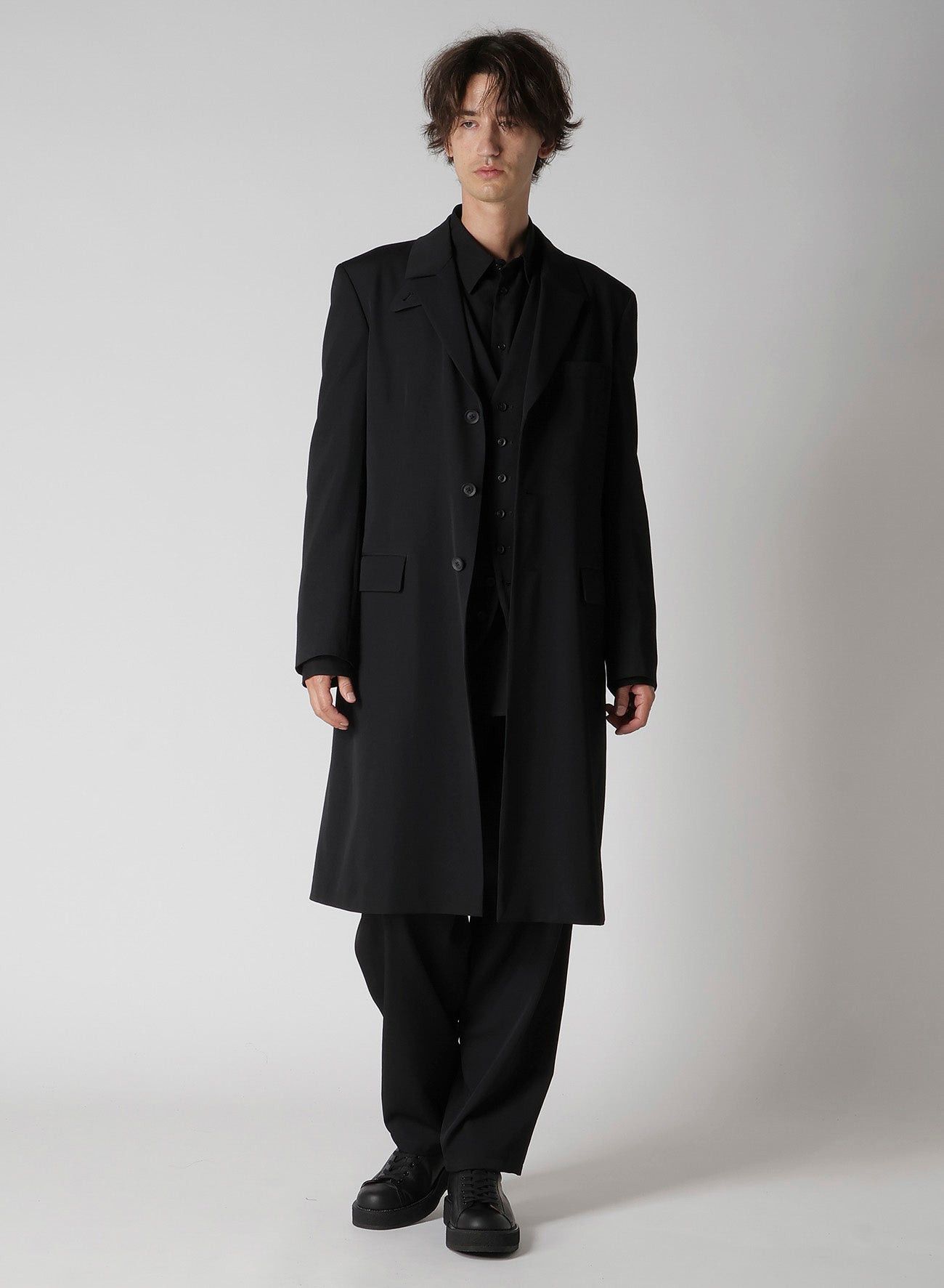 Yohji Yamamoto Yohji Yamamoto Pour Homme -Wool Gabardine 7BS Suit Vest Size US XL / EU 56 / 4 - 11 Thumbnail