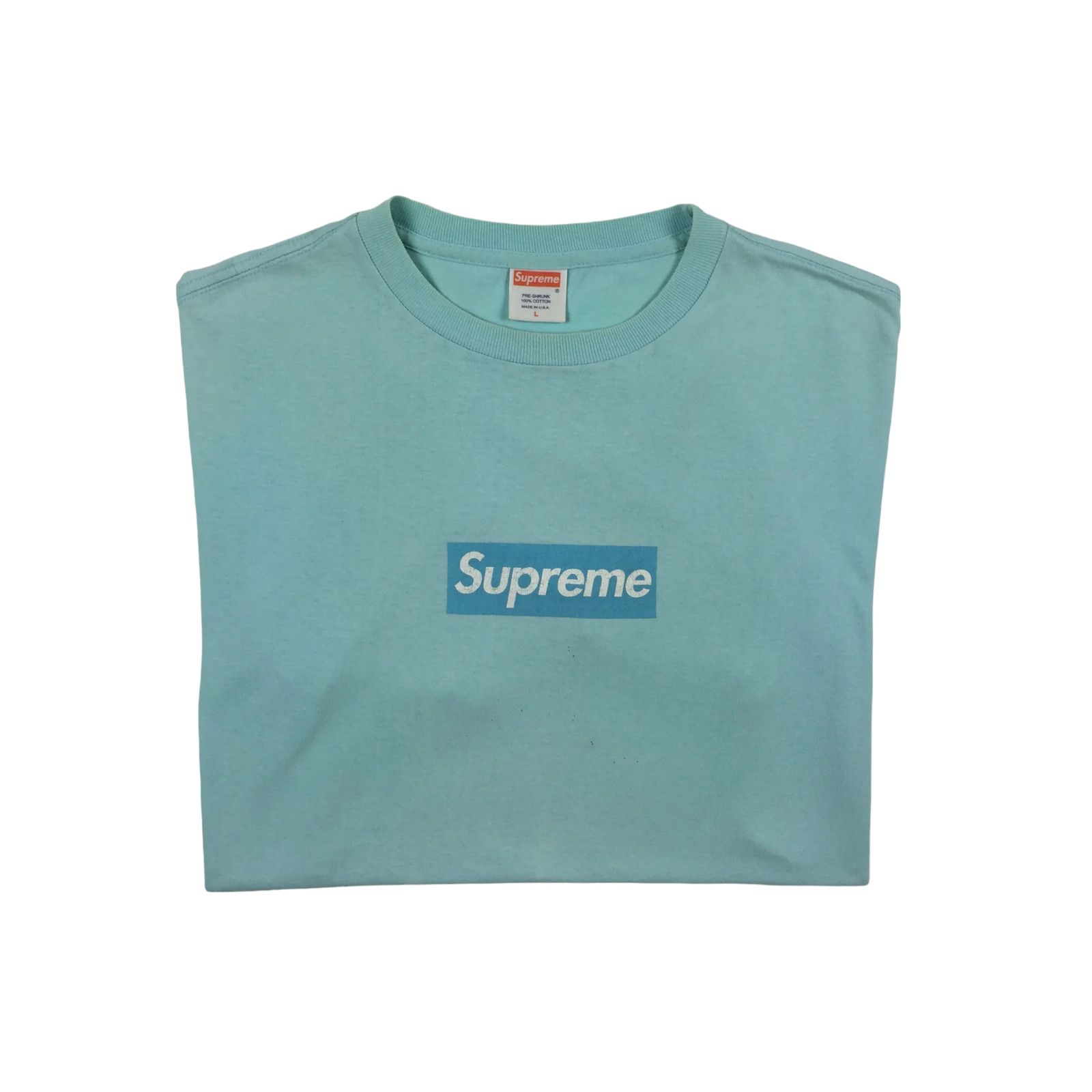 Supreme 2003 Supreme Sky Blue Tonal Box Logo Tee Size US L / EU 52-54 / 3 - 1 Thumbnail