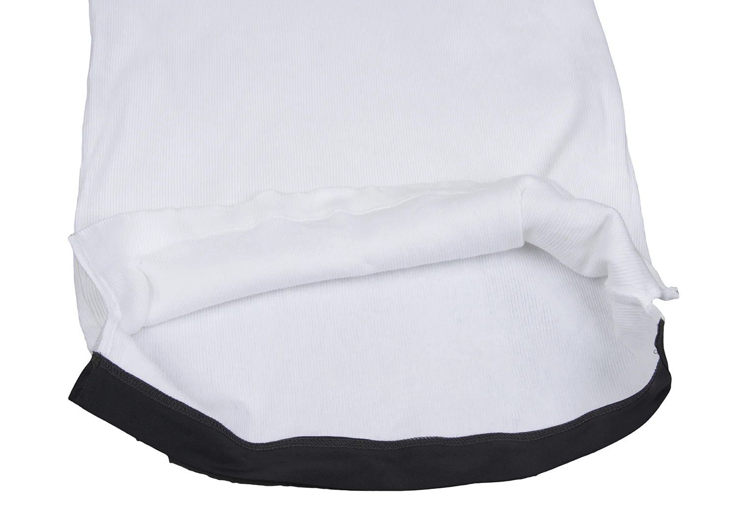 Jean Paul Gaultier Cotton Rib T-Shirt with Hem Detail in White Size US S / EU 44-46 / 1 - 12 Thumbnail