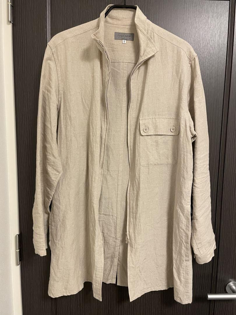 Yohji Yamamoto POUR HOMME 22ss Linen zipper blouse HG-B28-301 Size US M / EU 48-50 / 2 - 2 Thumbnail