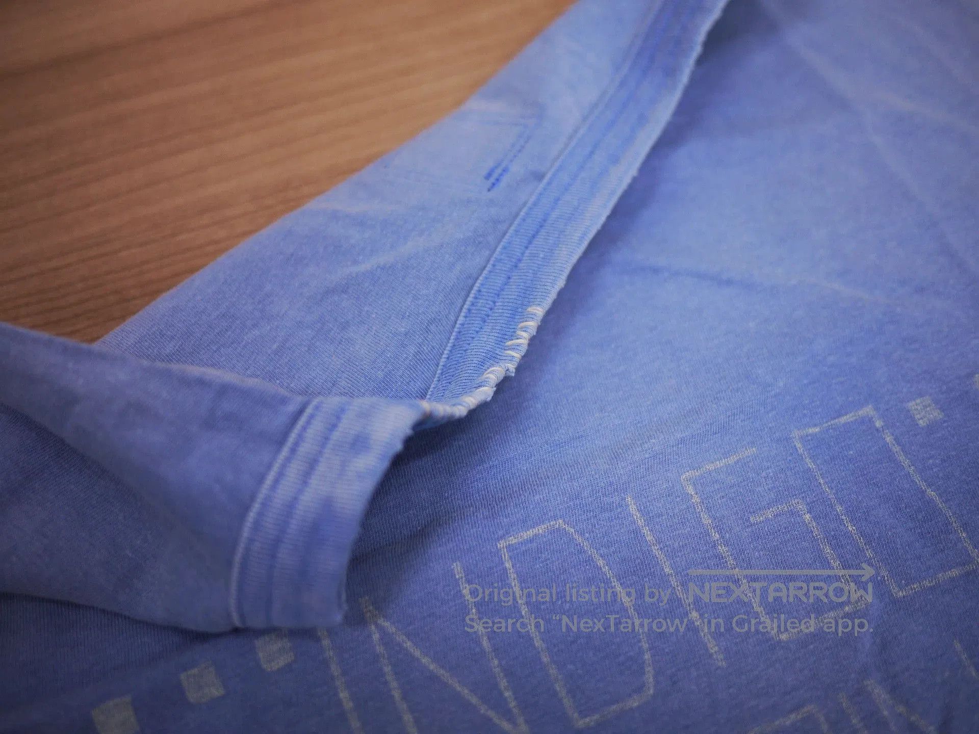 Visvim Blue Gradient Indigo Camping Trading Post T-Shirt. Size US XL / EU 56 / 4 - 5 Thumbnail