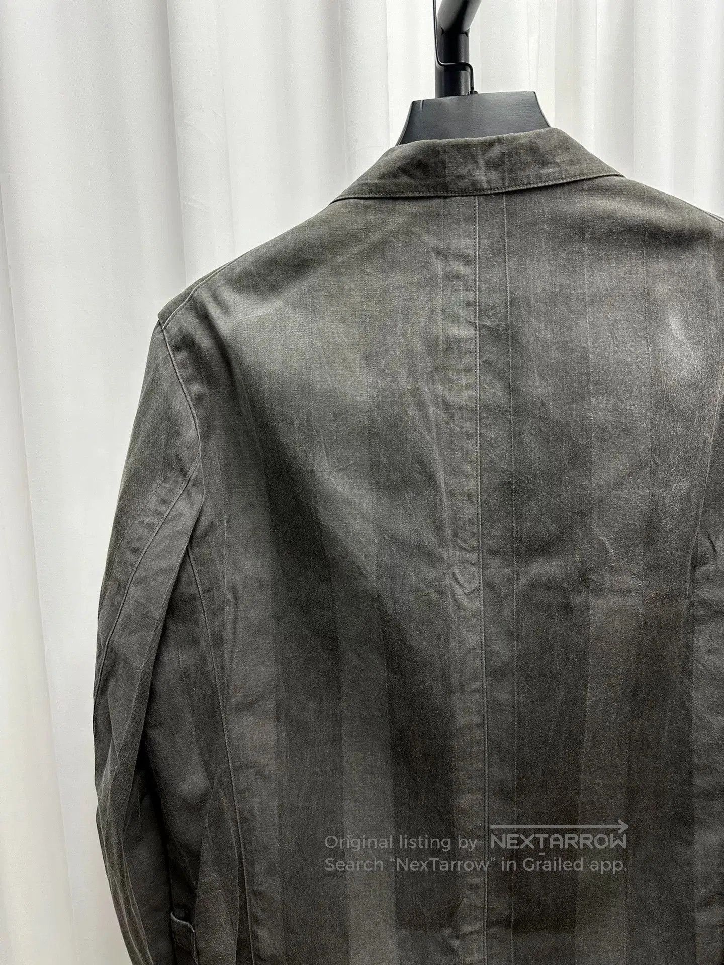 Y's for Men Yohji Yamamoto Gray Striped Suit Jacket. Size US M / EU 48-50 / 2 - 5 Thumbnail