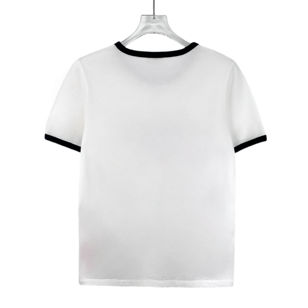 Celine White 3D Logo Print Cotton Crewneck T-Shirt (Size S)