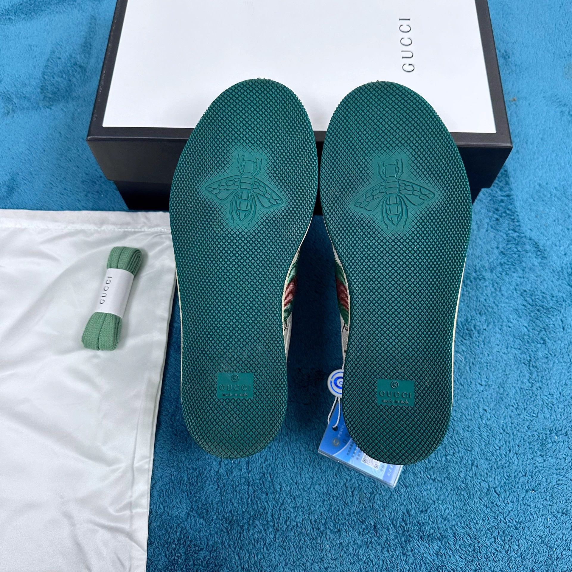 Gucci Gucci Rhyton Green Tail Sneakers Size US 5 / IT 35 - 5 Thumbnail