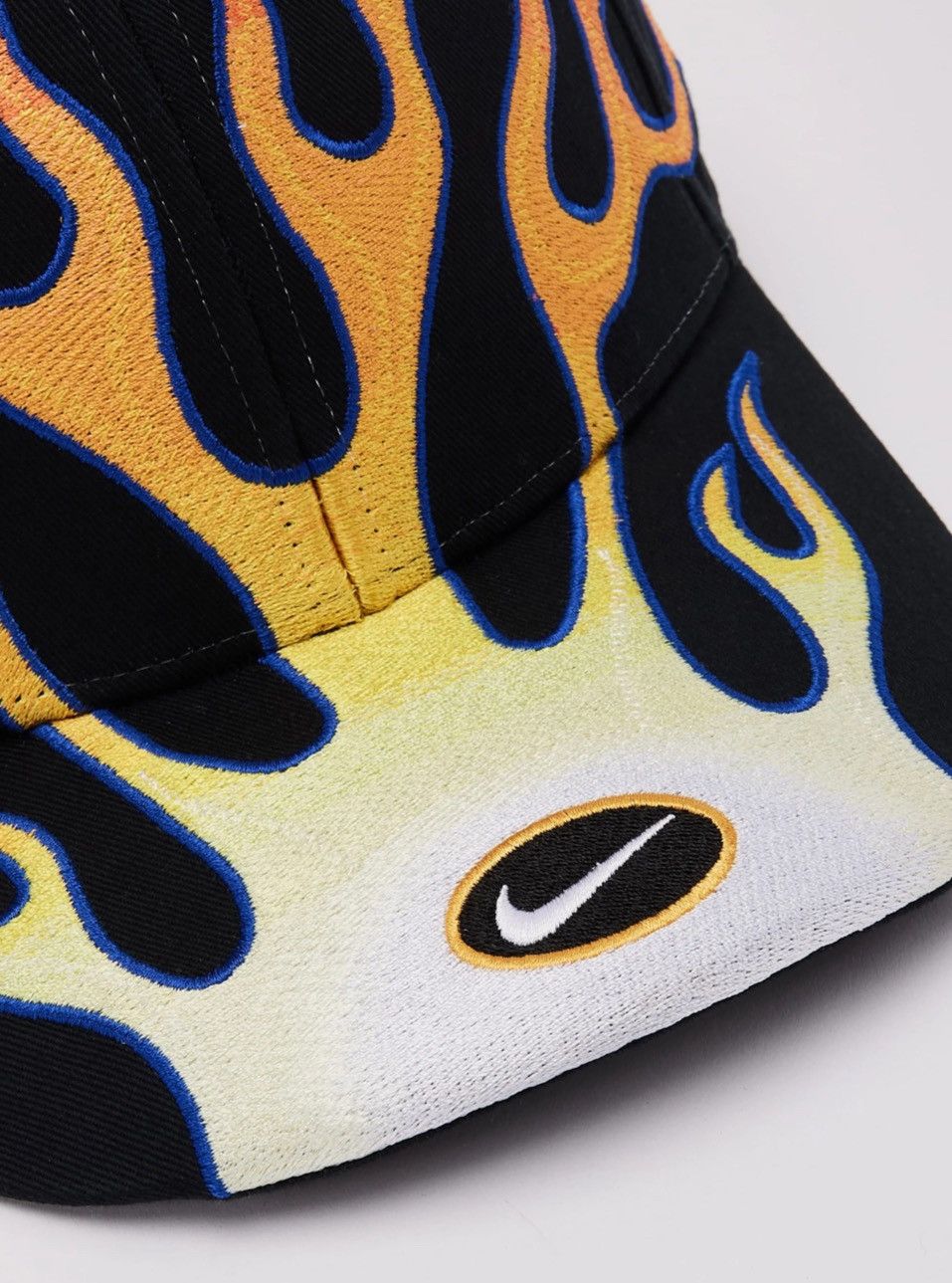 Nike × Vintage Nike Club Cap Structured OG Flame Hat Size L/XL Black NEW Size ONE SIZE - 8 Thumbnail