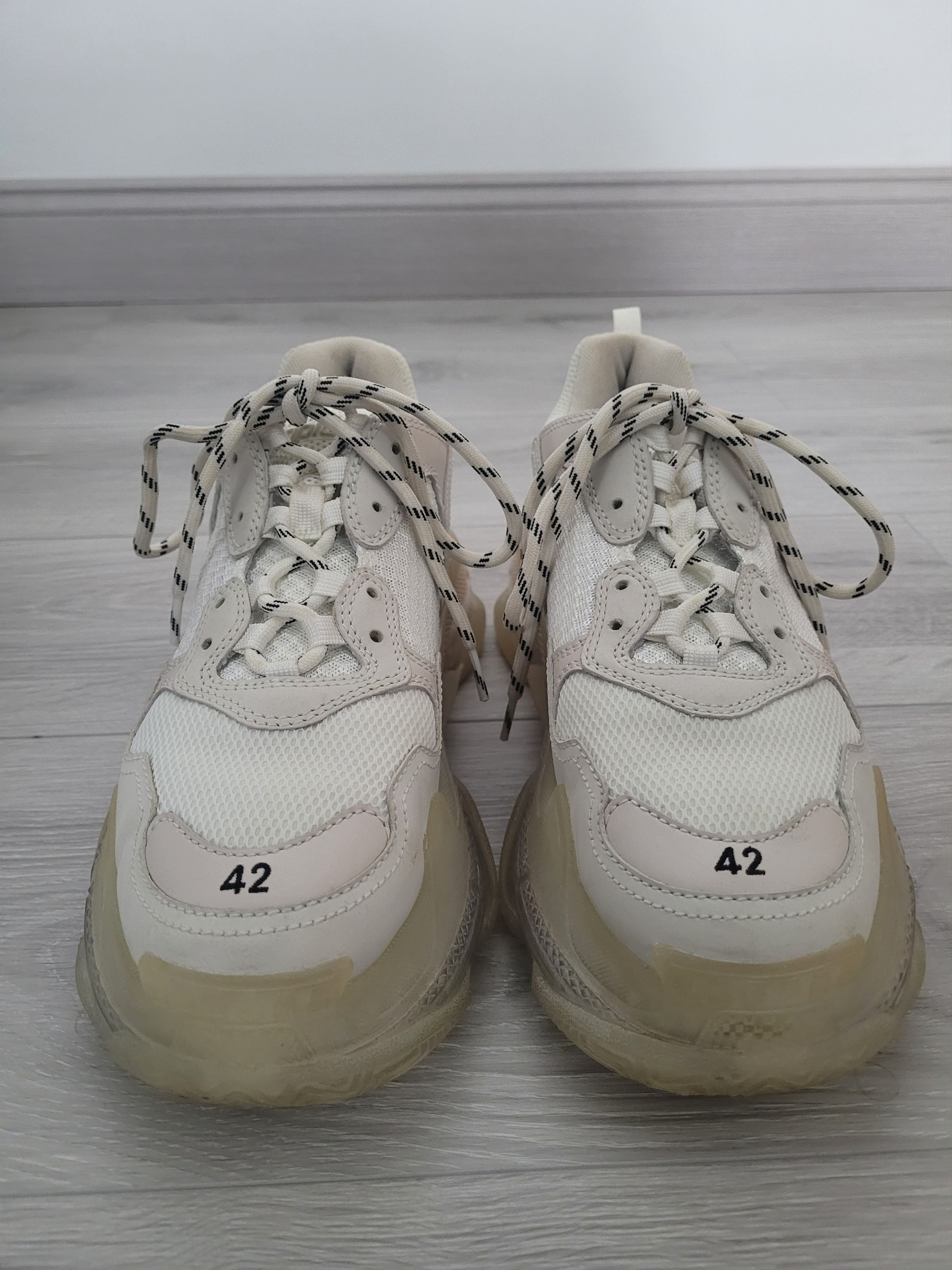 Balenciaga Balenciaga Triple S Men White Clear Sole Size US 9 / EU 42 - 7 Thumbnail