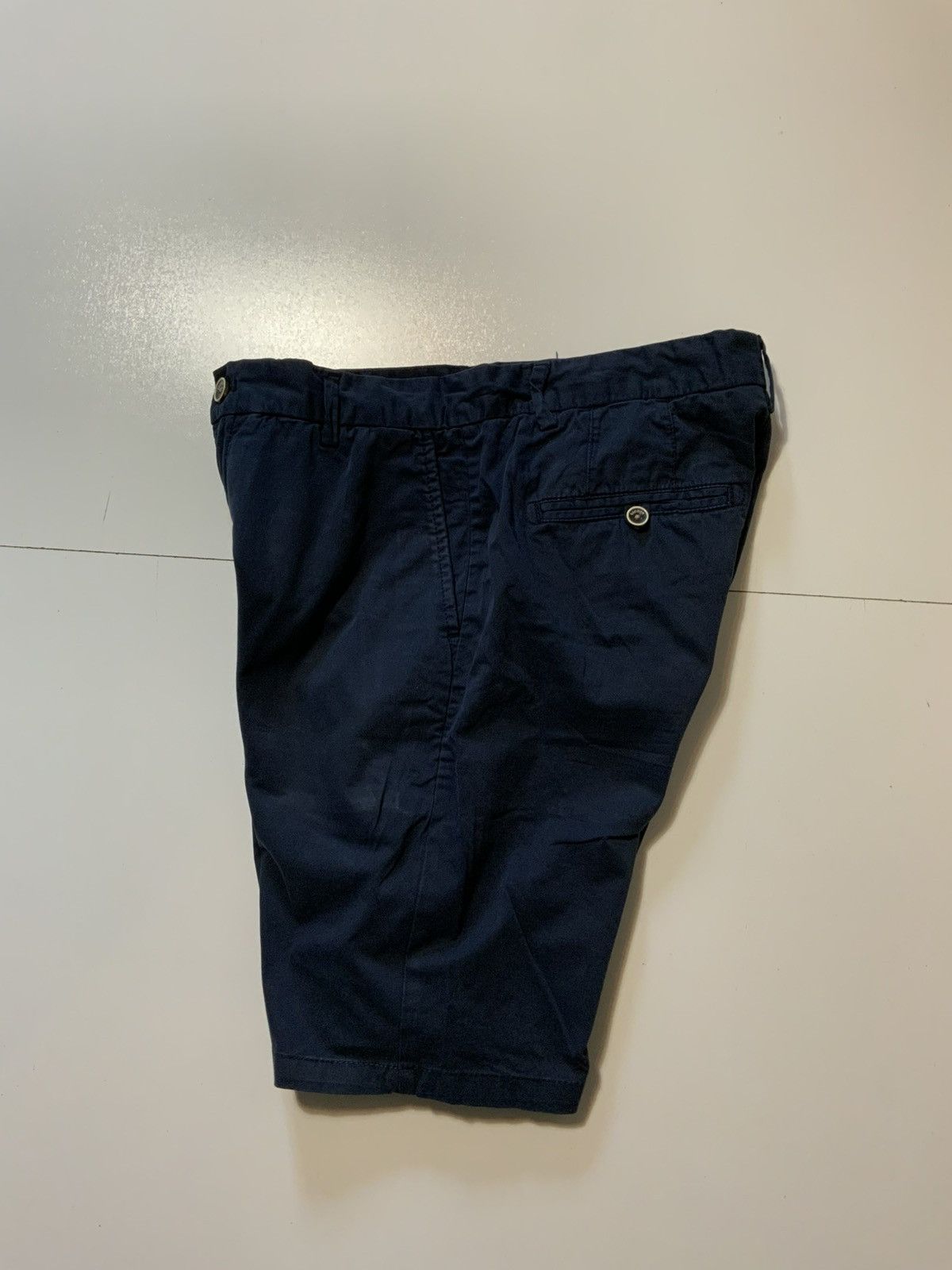 Designer Sacoor Brothers Garment Dyed Bermuda Chino Slim Fit Shorts Size US 32 / EU 48 - 5 Thumbnail