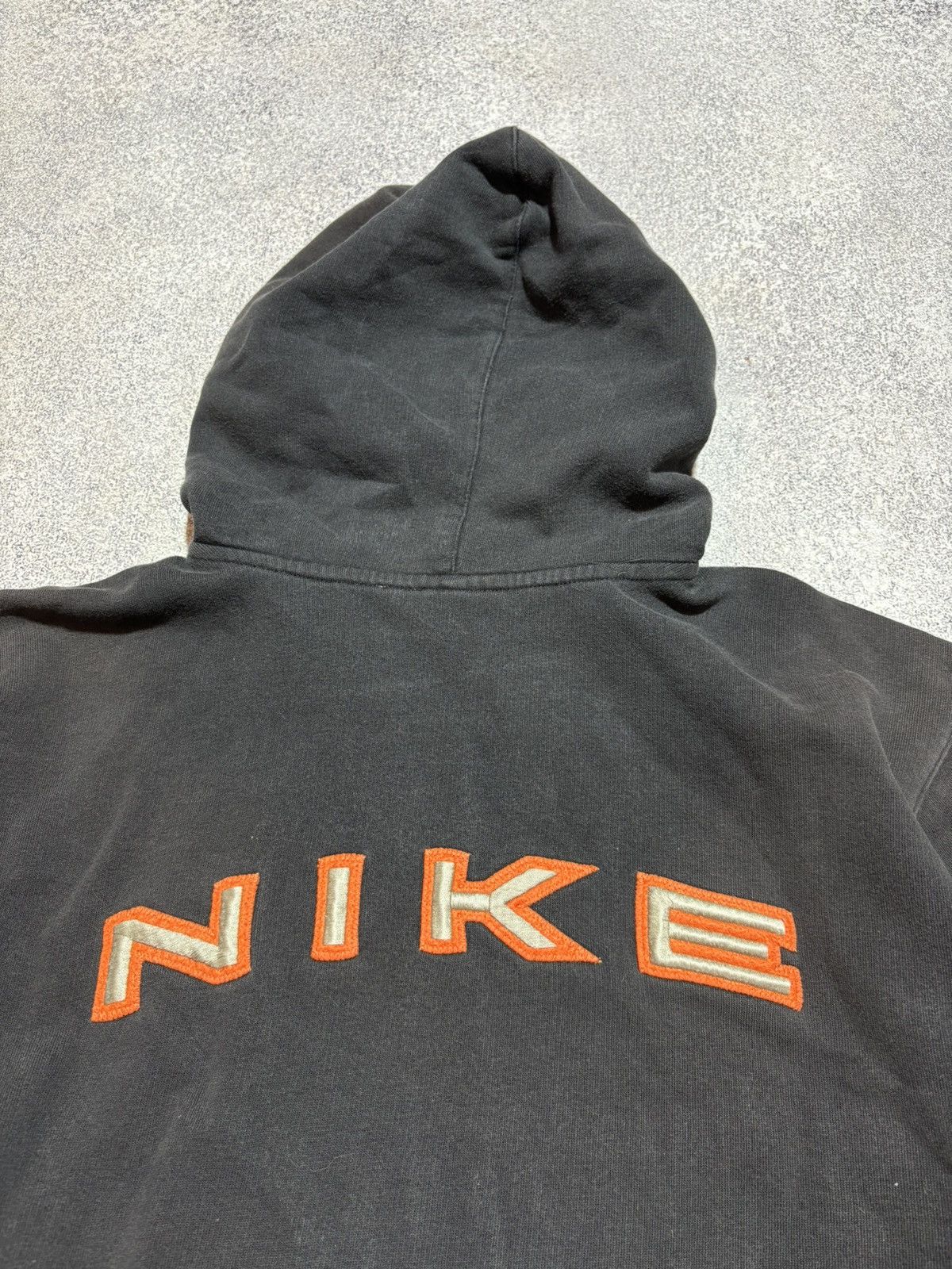Nike × Vintage Nike Vintage zip up hoodie womens Brown Y2K big logo Size S / US 4 / IT 40 - 11 Thumbnail