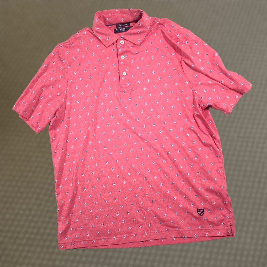 Cremieux Cremieux Polo Shirt Mens L Pink Floral Supima Cotton Classics Logo Allover Size US L / EU 52-54 / 3 - 1 Thumbnail