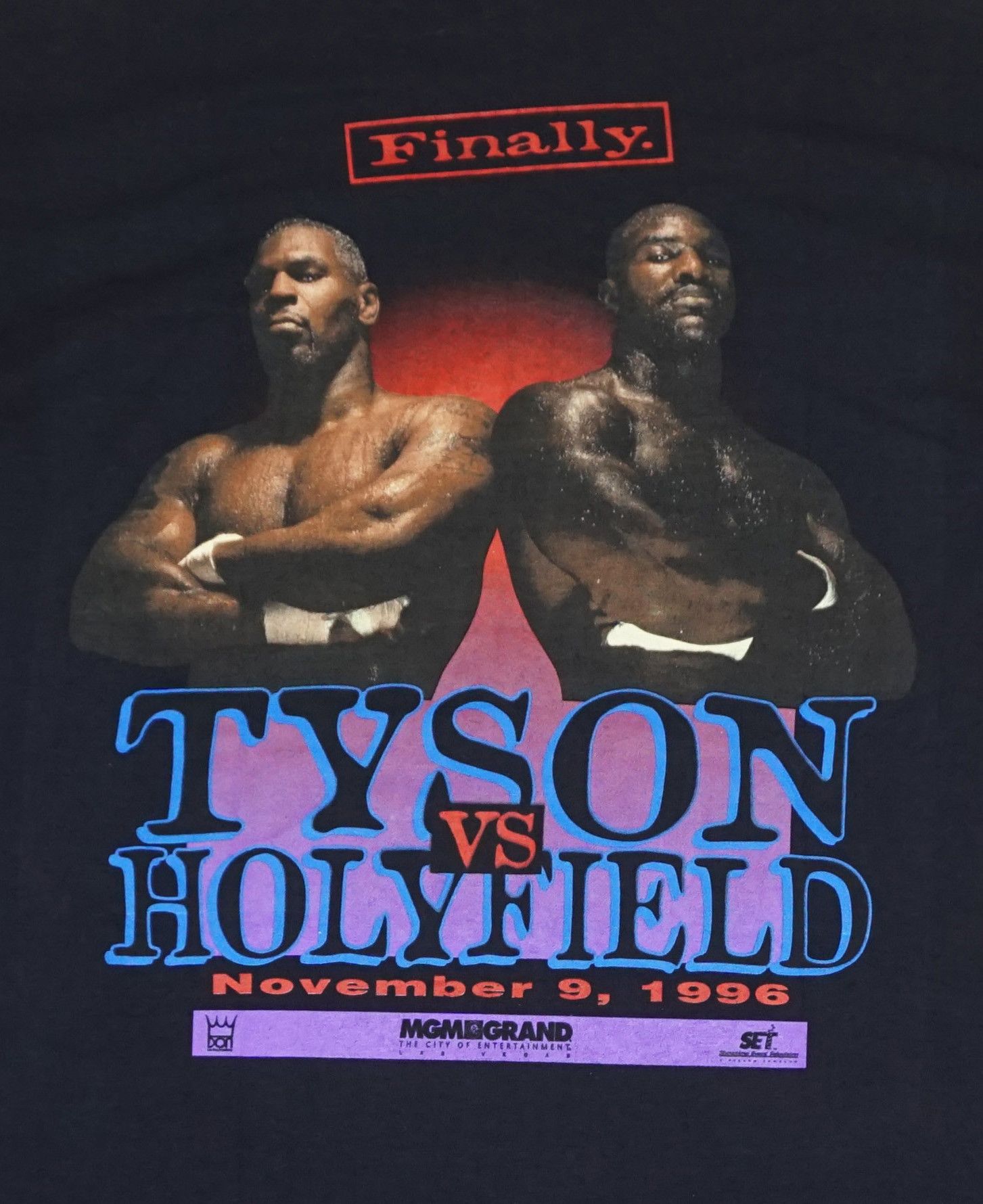 Everlast × Vintage 90's Tyson vs Holyfield MGM Promo T-shirt Boxing Made in USA Size US L / EU 52-54 / 3 - 2 Thumbnail