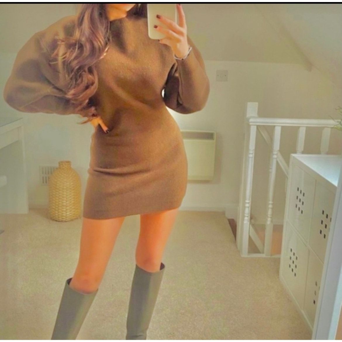 Zara ZARA BLOGGER FAVORITE 100% WOOL DRESS LIMITED EDITION Size XS / US 0-2 / IT 36-38 - 7 Thumbnail