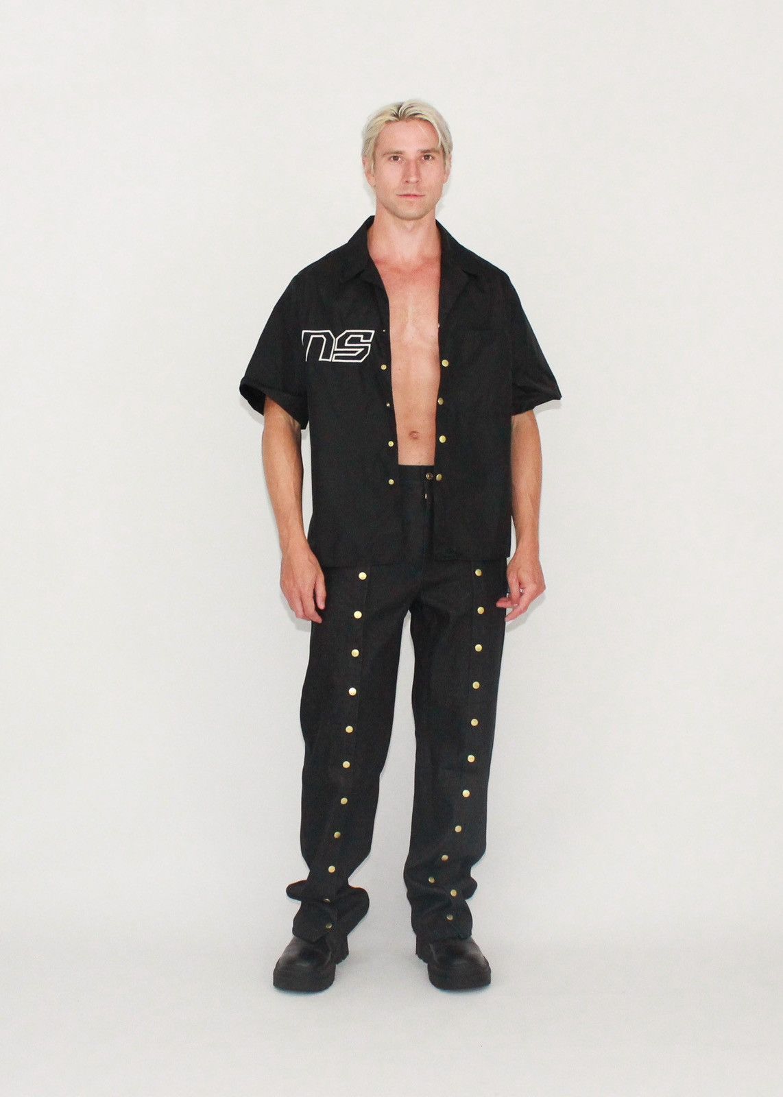 !DS! SS23 Nikolaj Storm Chaco Washed Black Pants