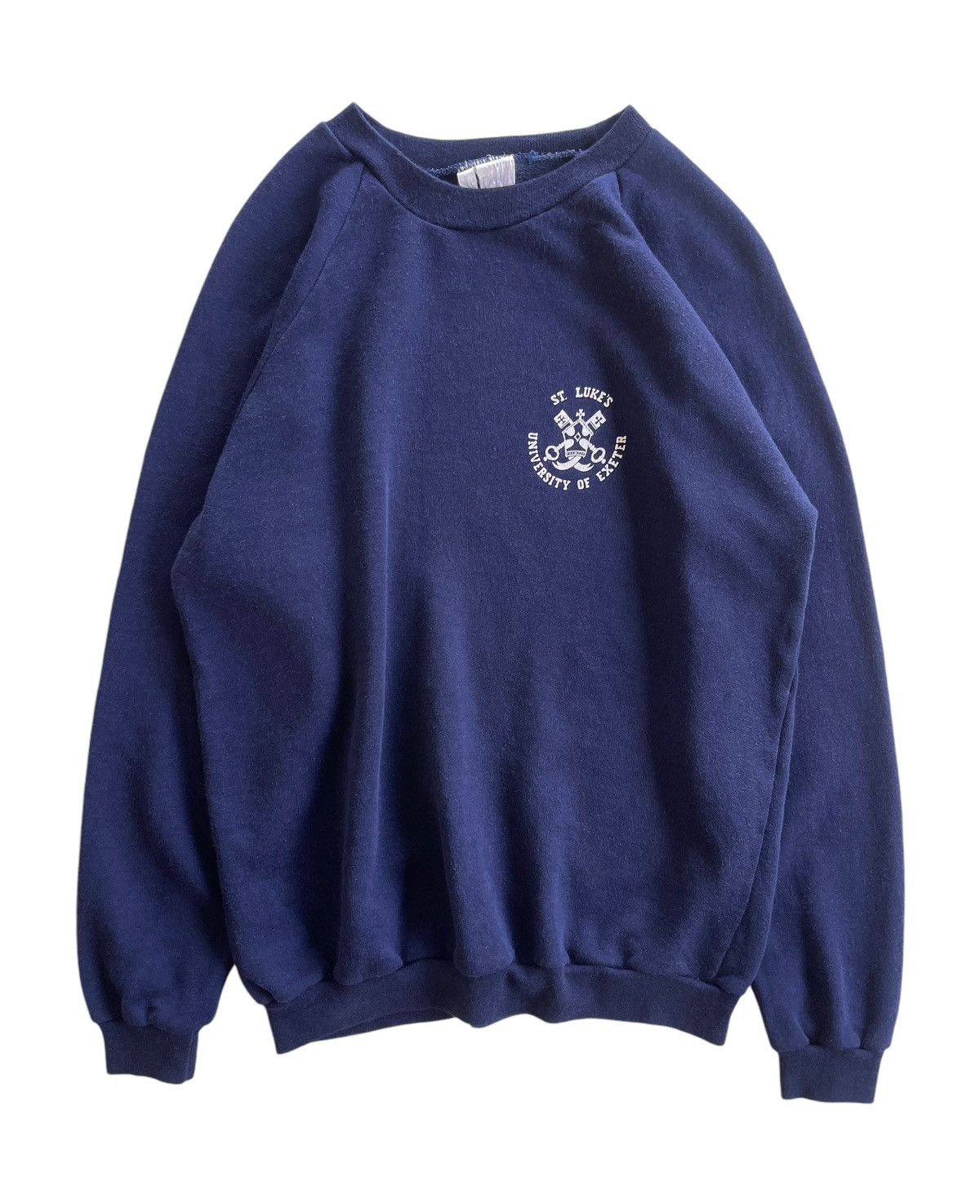 Vintage Vintage 80s University Of Exeter Sweater Size US L / EU 52-54 / 3 - 1 Thumbnail