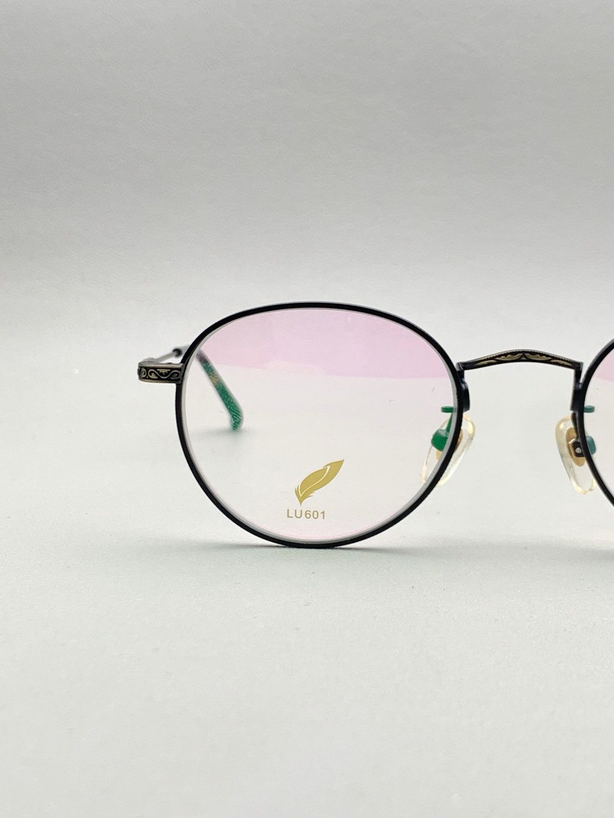 Nix Lu601 Antique Bronze Titanium Round Glasses in Black, Men's — image 3 of 6