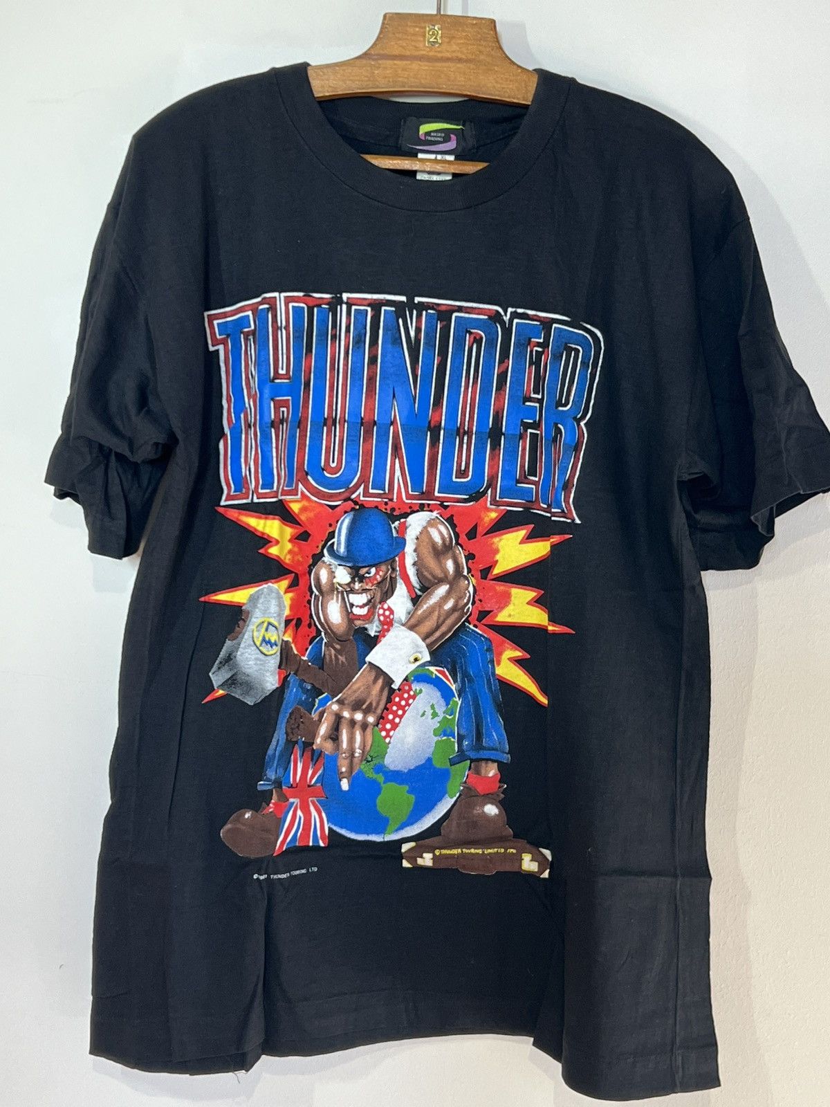 Band Tees Vintage 90s Thunder euro tour shirt Size US XL / EU 56 / 4 - 1 Thumbnail