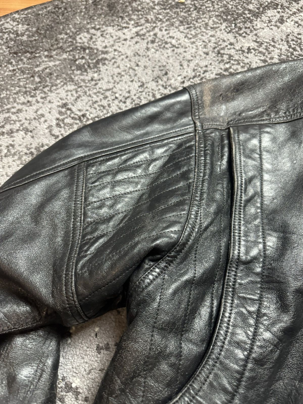 Japanese Brand × Vintage Vintage Y2K Leather Carti Style Opium Aviator Bomber Jacket Size US XL / EU 56 / 4 - 9 Thumbnail