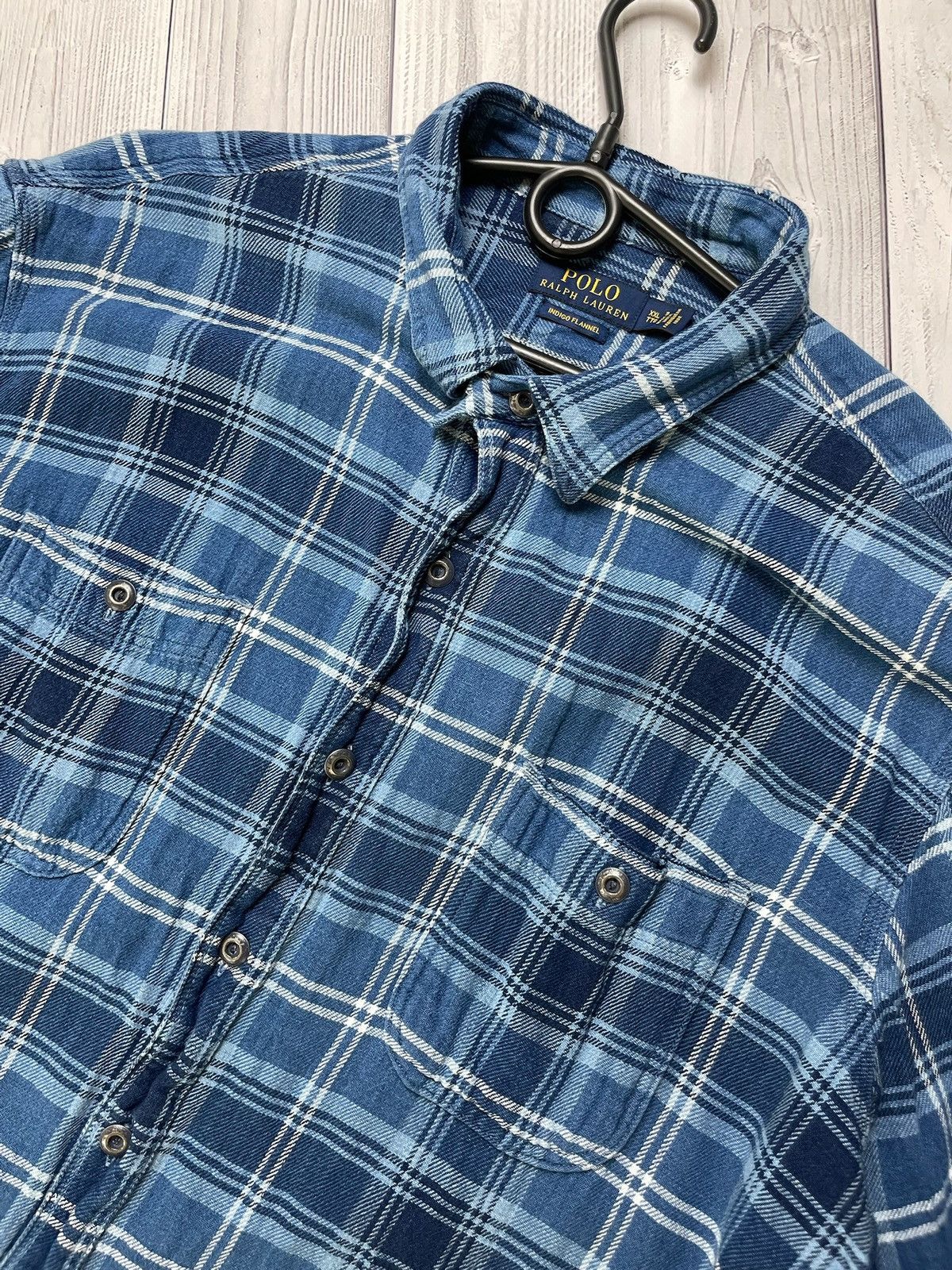 Polo Ralph Lauren Vintage polo Ralph Lauren plaid blue shirt size XXL Size US XXL / EU 58 / 5 - 2 Thumbnail