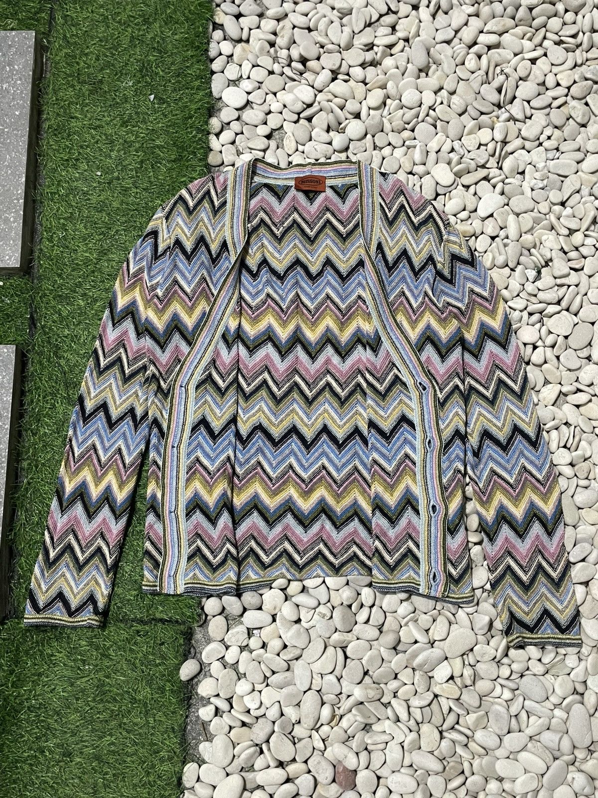 Missoni Sold ❌❌ Zig zag knitted Cardigan missnoni multicolors Size XL / US 12-14 / IT 48-50 - 3 Thumbnail