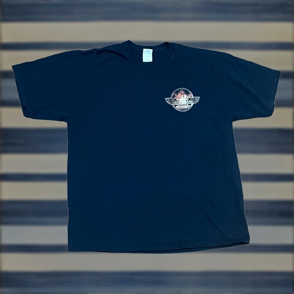 Vintage Men’s BBQ Black Short Sleeve T-Shirt XL Biker Blues BBQ Fayeyville AR 2011 Size US XL / EU 56 / 4 - 1 Thumbnail