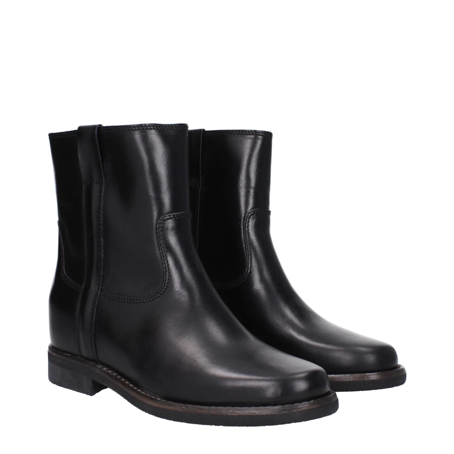 Isabel Marant ob1o1e1124 Leather Ankle Boots in Black Size US 7 / IT 37 - 2 Thumbnail