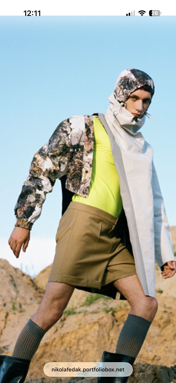 Other Short jacket hooded print camo reflective Size US S / EU 44-46 / 1 - 2 Thumbnail